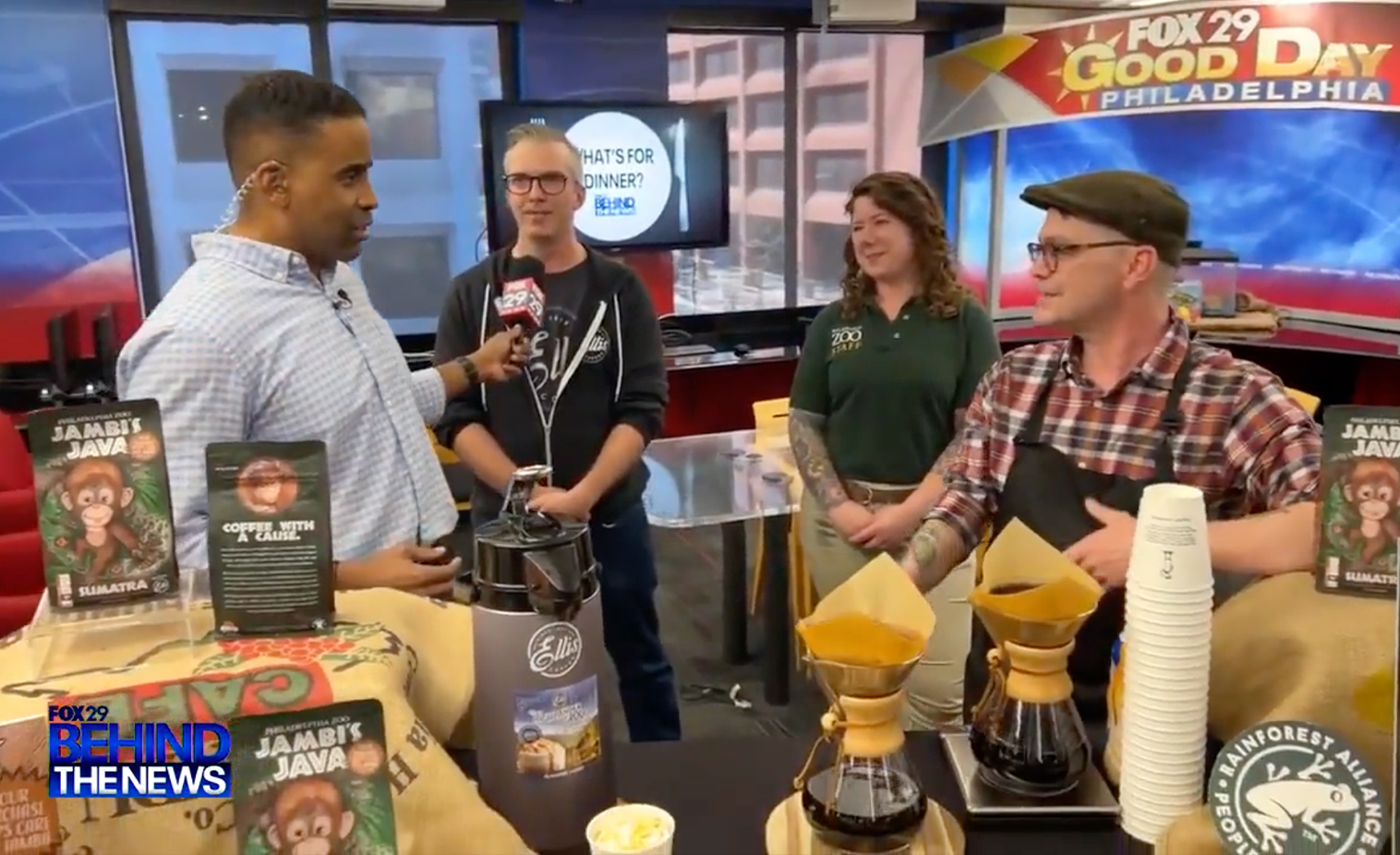 Ellis Coffee Featured on Fox 29 Philadelphia to Discuss Zoo